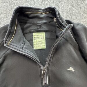 New Orleans Saints Sweater Mens Black NFL Football Quarter Zip Long Sleeve